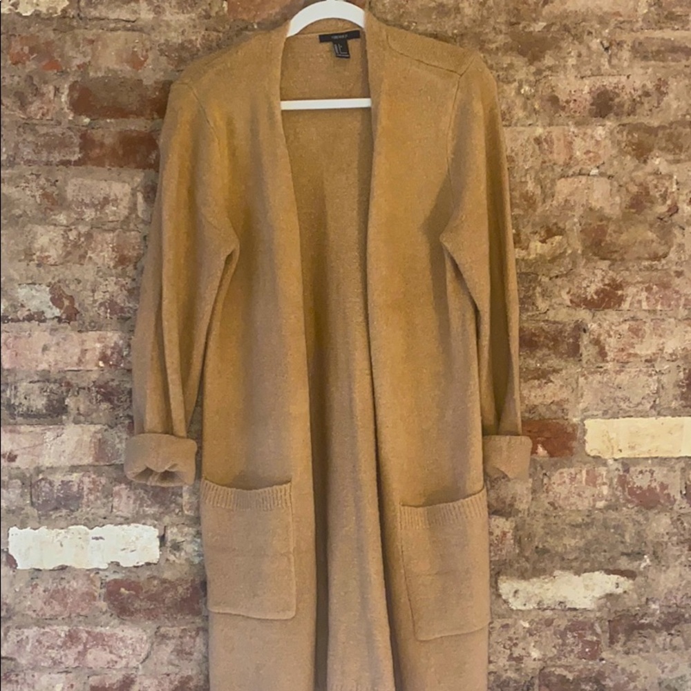 Camel Duster Cardigan